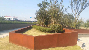 爱民耐候钢挡土墙